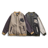 Varsity Jacket for Men Baseball Jackets Autumn Long Sleeve Coat Baseball Uniform Jacket Men