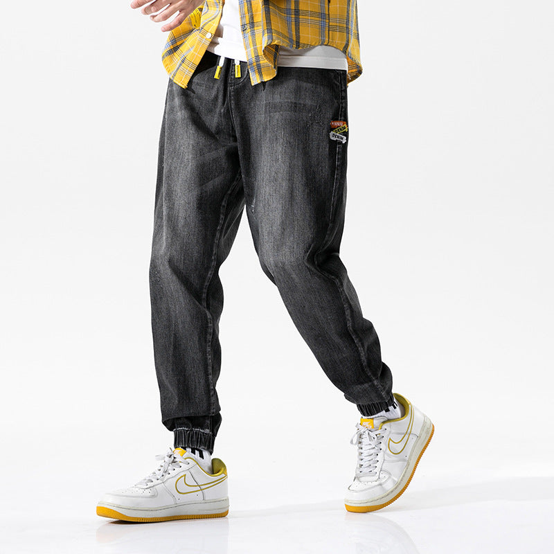 Men's Clothing Autumn Jeans Men's plus Size Retro Sports Trousers Loose Men Jeans