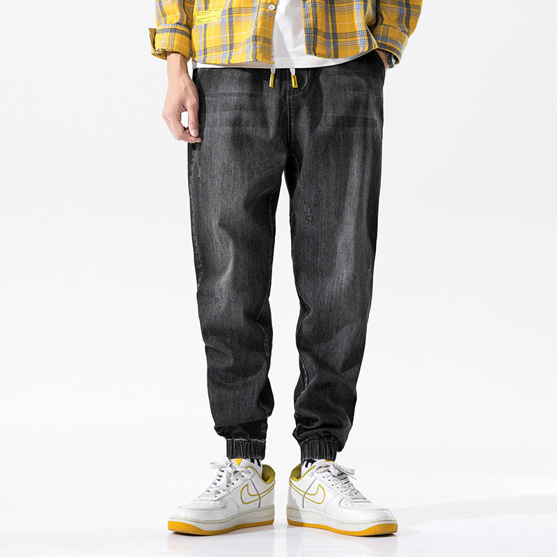Men's Clothing Autumn Jeans Men's plus Size Retro Sports Trousers Loose Men Jeans