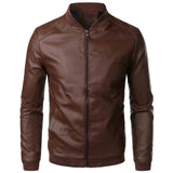 Urban Leather Jacket Men's Leather Clothing Winter Men's PU Leather Jacket Baseball Leather Jacket