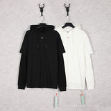 Autumn And Winter Off Back Splash Ink Spray Paint Arrow Hooded Sweater