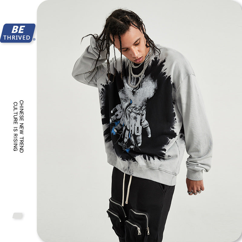 Men's Autumn and Winter Punk plus Size Retro Sports Coat Men's Clothing Men Top