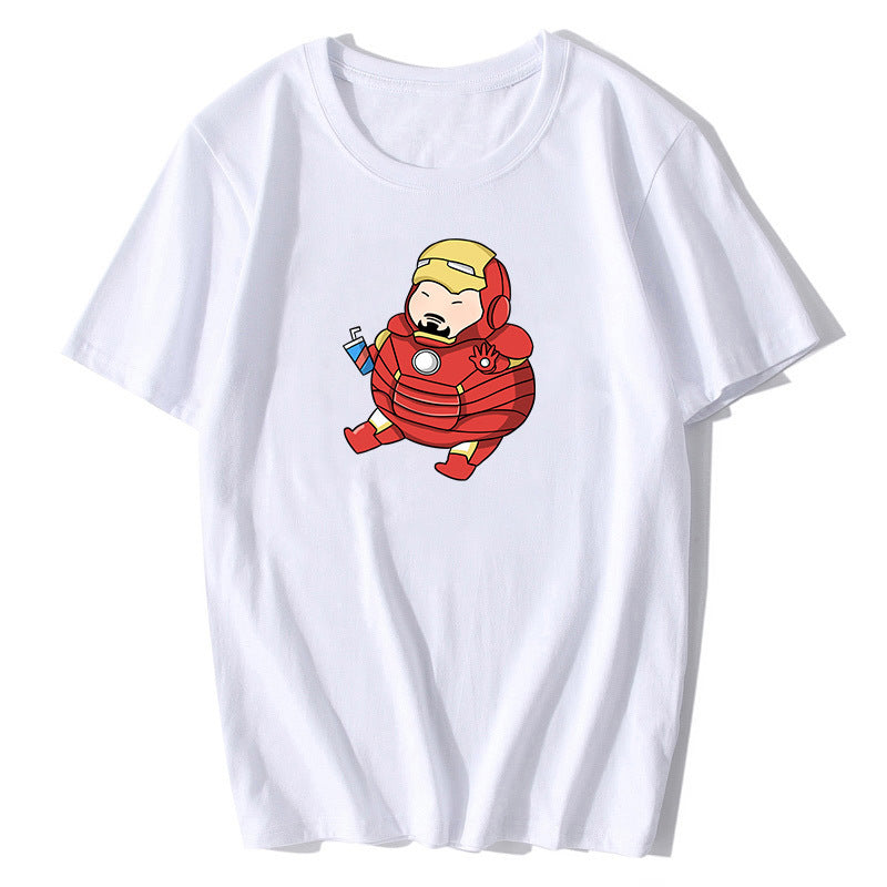 Captain America T Shirt Superhero Short Sleeve Cartoon T-shirt