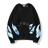 Kanye West Autumn and Winter Printing Men's round Neck Sweater
