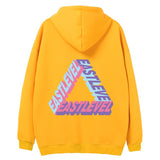 Palace Hoodie Autumn and Winter High Street Hooded Sweater Men's and Women's 3D Gradient Drop Shoulder Hooded