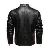1970 East West Leather Jacket Autumn Winter Retro Men's Leather Coat Leather Clothing with Stand Collar Men's Coat