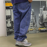 Jeans Men plus Size Retro Sports Trousers Baggy Straight Trousers Men's Clothing Men Denim Pants