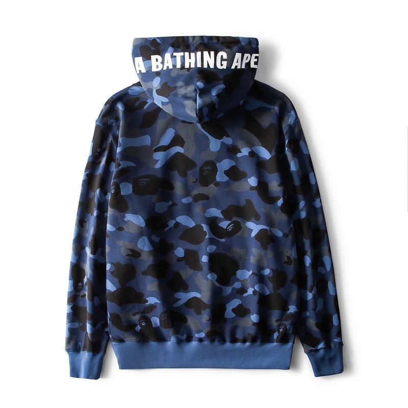 A Ape Print Hoodie Male and Female Couples Wear plus Size Loose Camouflage Pullover Hoodie Sweater