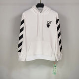 Autumn And Winter Off Handshake Arrow Hooded Men'S And Women'S Sweater