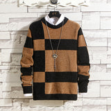 Winter Men's Slim Fit round Neck Multicolor Pullover Sweater Sweater Fashion Casual Bottoming Shirt Men Pullover Sweaters