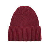 Toque Knitted Hat Men's Solid Color Hat Women's Autumn and Winter Warm Wool Hat