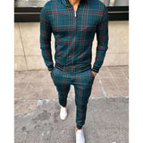 Men Tracksuit Set Jogging Suits Mens Men's Casual Sports Suit Autumn Thin Section Zipper Coat Trousers