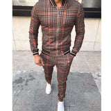 Men Tracksuit Set Jogging Suits Mens Men's Casual Sports Suit Autumn Thin Section Zipper Coat Trousers