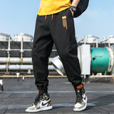 Men's Spring plus Size Retro Sports Loose Casual Trousers Men's Cargo Pant