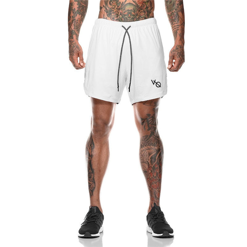 jogging shorts for men Fashion Men's Double-Layer Shorts Fitness Workout Sports Pants