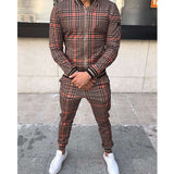 Men Tracksuit Set Jogging Suits Mens Men's Casual Sports Suit Autumn Thin Section Zipper Coat Trousers