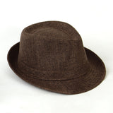 Fedora Hat Fedora Hat British Style Cotton and Linen Couple Sun Hat