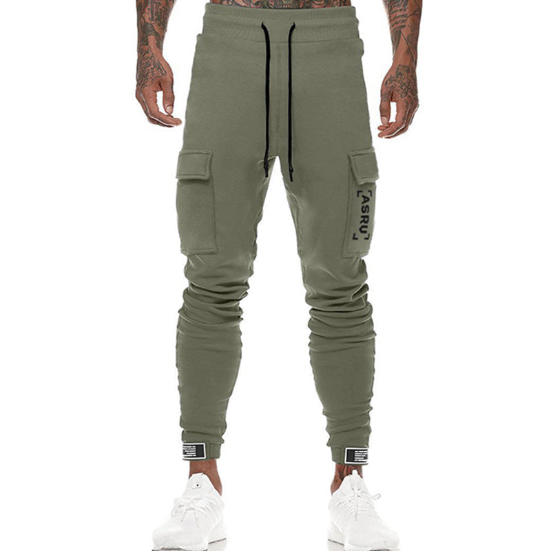 Spring and Autumn Solid Color plus Size Retro Sports Trousers Casual Pants Trousers Men's Sports Pant