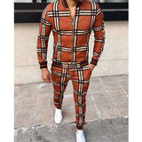 Men Tracksuit Set Jogging Suits Mens Men's Casual Sports Suit Autumn Thin Section Zipper Coat Trousers