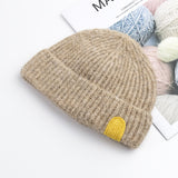 Women Beanies Autumn and Winter Knitted Hat Thick Warm Skullcap Woolen Cap
