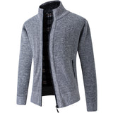 Winter Men's Velvet Stand Collar Thick Loose Sweater Large Size Fashion Trend Casual Cardigan Coat Men Cardigan Sweater