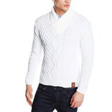 Men's Fashion Knitwear Sweater Pattern Woven Casual Half Turtleneck Pullover Men Pullover Sweater