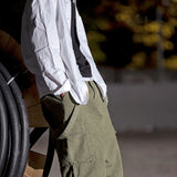 Men's Spring and Autumn Large Size Retro Sports Trousers Baggy Pants Men Denim Overalls