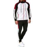 Men Tracksuit Set Jogging Suits Mens Men's Leisure Sports Suit Striped Color Matching Fashion Sports Set
