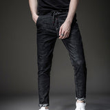 Built-In-Flex Jean Autumn And Winter Stretch Denim Trousers Men Plus Size Retro Sports Men Jeans