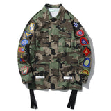 Black Arrow Print Cardigan Zipper Hoodie Coat Owt