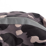 A Ape Print Coat Autumn and Winter Men's Casual Camouflage Shark Head Lightweight Warm Hooded Cotton Coat Jacket