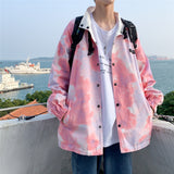 Veste Homme Mi Saison Autumn Tie-Dyed Men's Coat Men's Spring and Autumn Clothes
