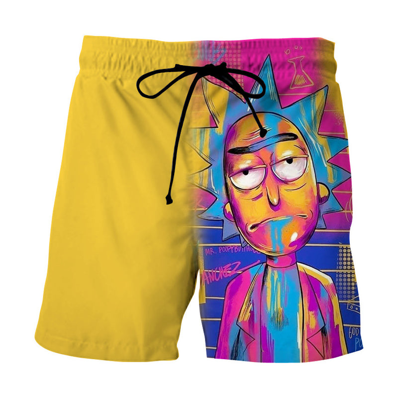 Rick and Morty Shorts 3D Printed Cartoon Anime Loose