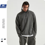 Men's Autumn and Winter Large Size Loose Retro Sports Sweater Men's Sweatshirt