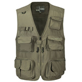 Tactics Style Men's Outdoor Vest Tactical Vest Spring and Autumn Four Seasons Wear Multi-Pocket Vest Large Size Men's Vest