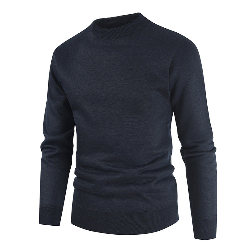Fall Winter Men round Neck Cashmere Pullover Sweater Large Size Fashion Casual Bottoming Shirt Men Pullover Sweaters