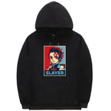 Demon Slayer Hoodie Sweatshirts Anime Casual Pullover Anime Print Men's Hooded Sweater Sets