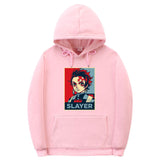 Demon Slayer Hoodie Sweatshirts Anime Casual Pullover Anime Print Men's Hooded Sweater Sets