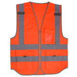 Men's Vest Safety Vests with Pockets Reflective Clothing for Outdoor Work Reflective Vest Safety Warning Suit