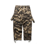 Men's Multi-Pocket Camouflage Cargo Pants Men's Street Large Size Retro Sports Trendy Baggy Straight Trousers Men Pants