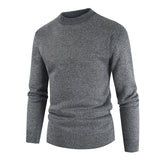 Fall Winter Men round Neck Cashmere Pullover Sweater Large Size Fashion Casual Bottoming Shirt Men Pullover Sweaters