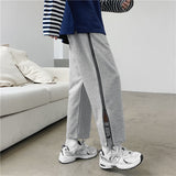 Men Pants Thin Sports Straight Pants