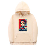Demon Slayer Hoodie Sweatshirts Anime Casual Pullover Anime Print Men's Hooded Sweater Sets
