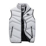 Men's Vest Casual Sleeveless Jacket Men Jacket Vest Man Autumn Winter down Cotton-Padded Vest Men