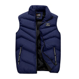 Men's Vest Casual Sleeveless Jacket Men Jacket Vest Man Autumn Winter down Cotton-Padded Vest Men