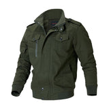 Veste Homme Mi Saison Men's Cotton Washed Jacket Men's Jacket Casual Men's Youth Stand Collar Spring and Autumn Men's Jacket Jacket