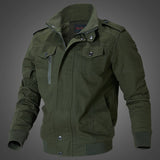 Veste Homme Mi Saison Men's Cotton Washed Jacket Men's Jacket Casual Men's Youth Stand Collar Spring and Autumn Men's Jacket Jacket