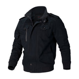 Veste Homme Mi Saison Men's Cotton Washed Jacket Men's Jacket Casual Men's Youth Stand Collar Spring and Autumn Men's Jacket Jacket