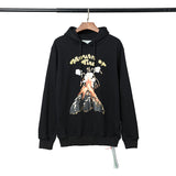 Personalized Printed Casual Loose-Fitting Hoodie Sweater