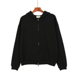 Fog Essentials Zipper Hoodie Autumn and Winter Simple Solid Color Letters Men and Women Same Style Hooded Zipper Sweatshirt